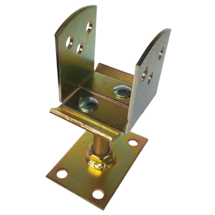 Suport stâlp universal reglabil filetat 80-150