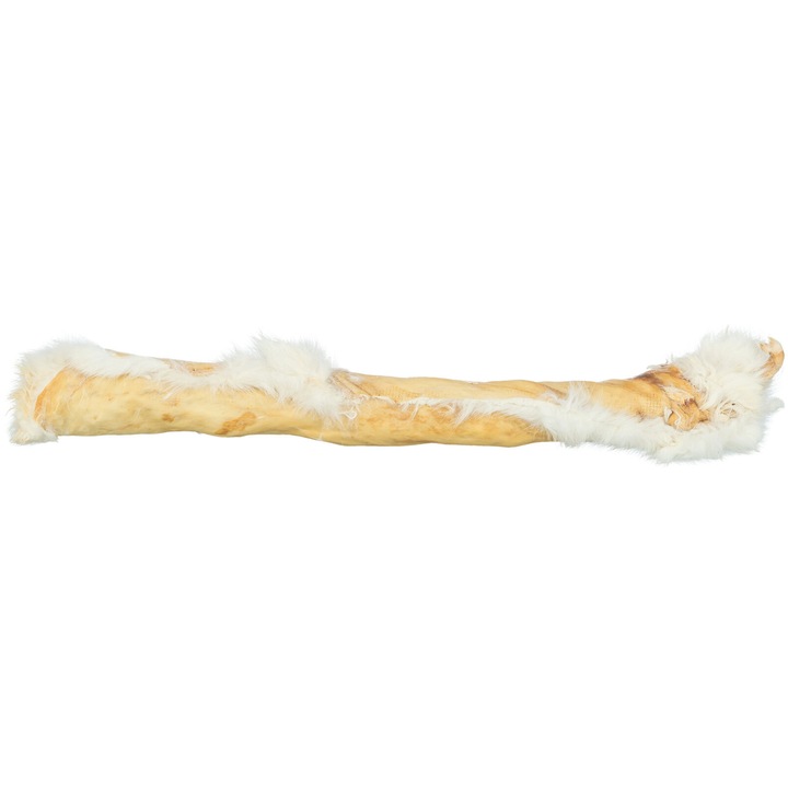 Recompensa, Trixie, Rulou din Piele de Iepure cu Blana, 40-50 cm, 85 g, 27157