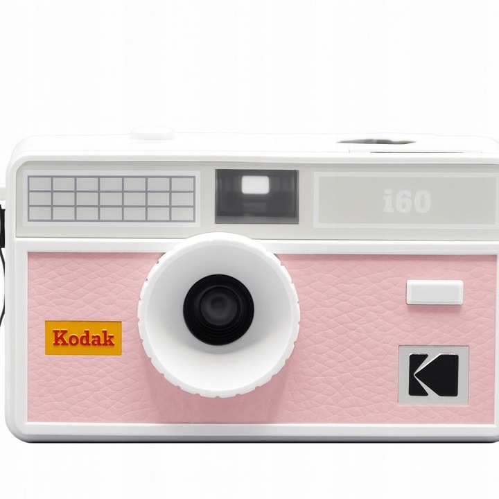 Aparat foto analogic KODAK pentru film de 35 mm 35 mm + blit, i60, roz-gri