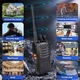 Комплект от 4 преносими радиостанции Baofeng BF-888S, UHF 400-470MHz, Уоки-токи, програмирани на 16 PMR канала, Обхват на вълните 1-10км, Включени аксесоари, Фенерче, YOUKUKE®, Черни