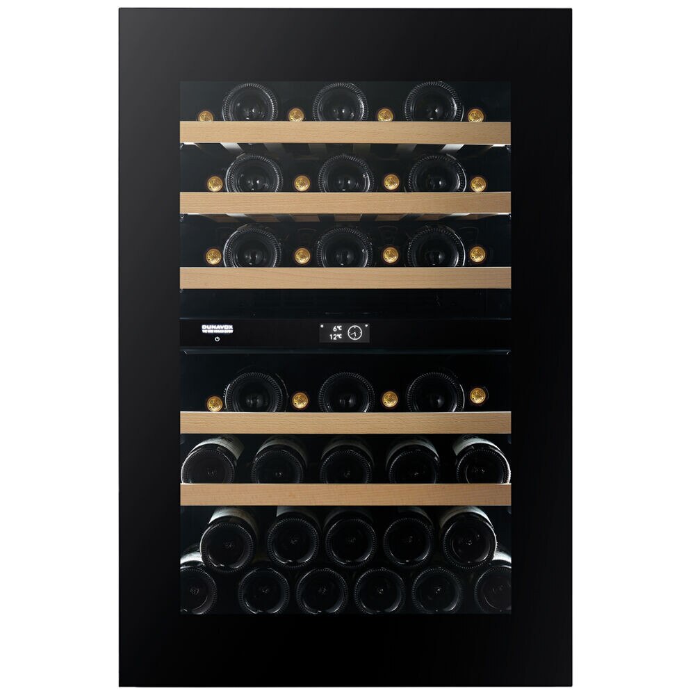 Vitrina de vin Dunavox DVN-44.120DB.TO, Gama Noble, Culoare Sticla