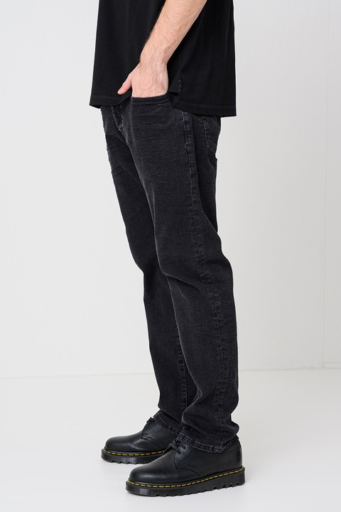 Scotch & Soda, Regular fit farmernadrág, Fekete