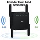Range Extender WiFi Hasepe® 1200 Mbps Cu 4 Antene Puternice, Range Extender WiFi Cu Port Ethernet Si Semnal Stabil Dual Band, Range Extender WiFi Compatibil Universal Pentru Casa Sau Birou, Amplificator Wireless Repeater Cu Instalare Rapida Si Acoperire