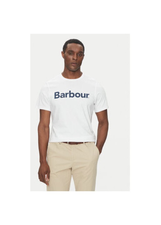 Мъжка тениска Barbour, MTS0531WH51, Памук, Бял, Бял