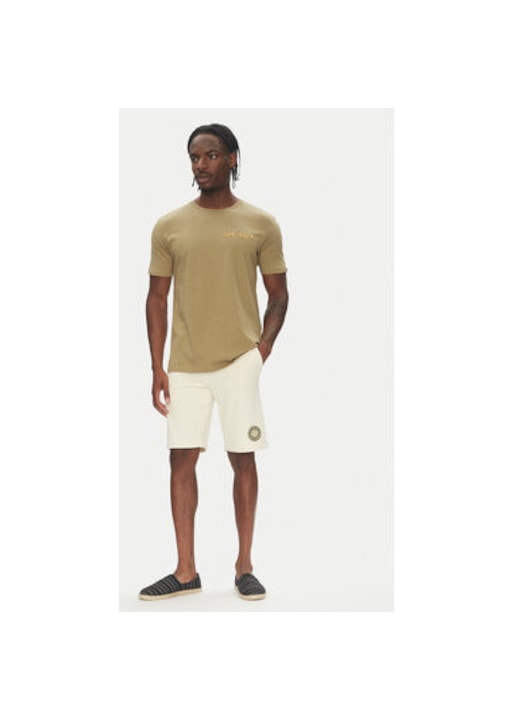 Tricou barbati Quiksilver, EQYZT08049, Bumbac, Kaki, Kaki