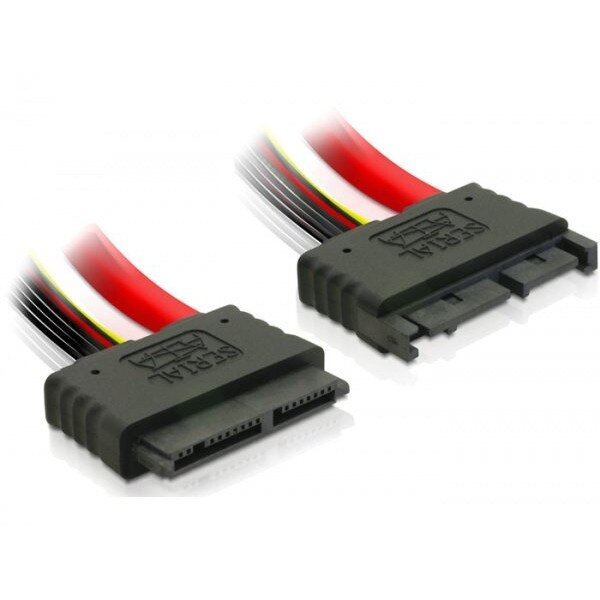 Cablu prelungitor micro SATA 16 pini T-M 30cm, Delock 84385