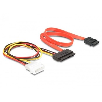 Cablu date + alimentare SATA 22 pini 0.4m, Delock 84230 Cablu date + alimentare SATA 22 pini 0.4m, Delock 84230