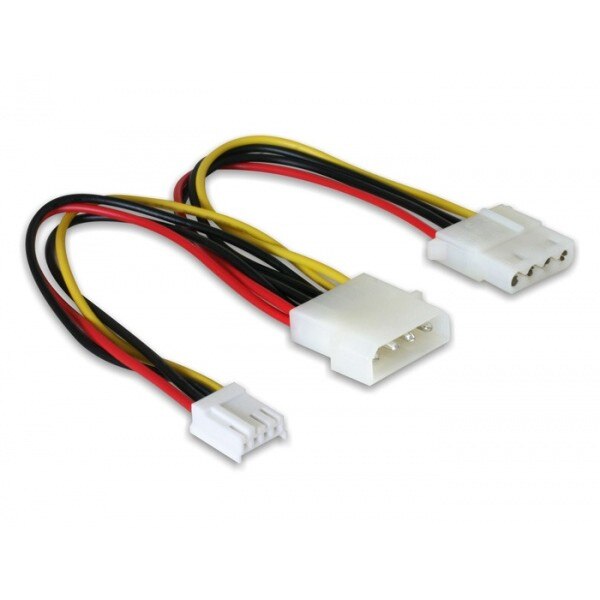 Cablu alimentare Molex 4 pini T la Molex 4 pini M + 3,5 inch FDD, 82111