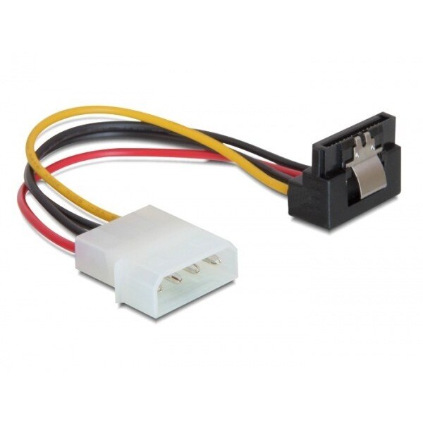 Cablu de alimentare SATA la Molex unghi cu fixare, Delock 60121