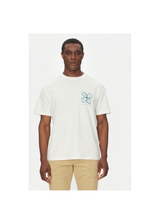 Tricou barbati Quiksilver, EQYZT08032-WBK0, Bumbac, Ecru, Ecru