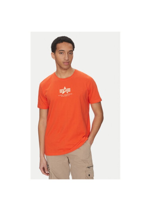 Alpha Industries ferfi polo, 118533, pamut, narancssarga, Narancssárga