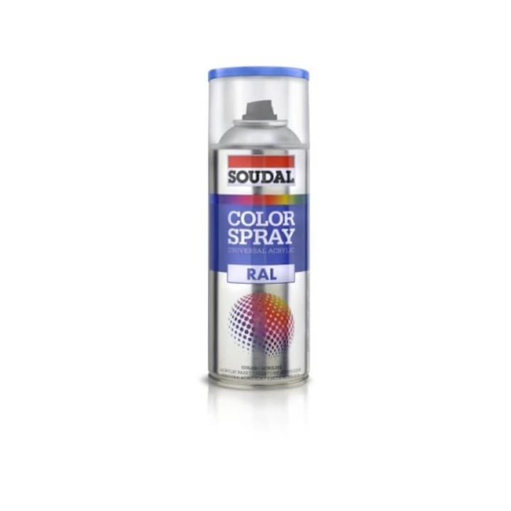 Spray colorat Soudal RAL 8017, Maro Ciocolata, 400 ml