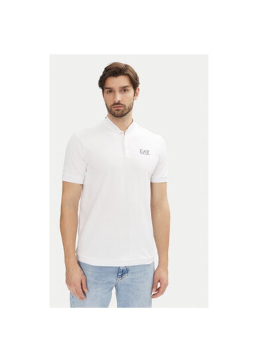 Ferfi poloing Ea7 Emporio Armani, 7M000183 AF13511, Pamut, 467945, Fehér