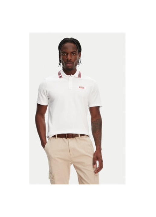 Hunter ferfi poloing, HARM0037242, Pamut, Feher, Fehér
