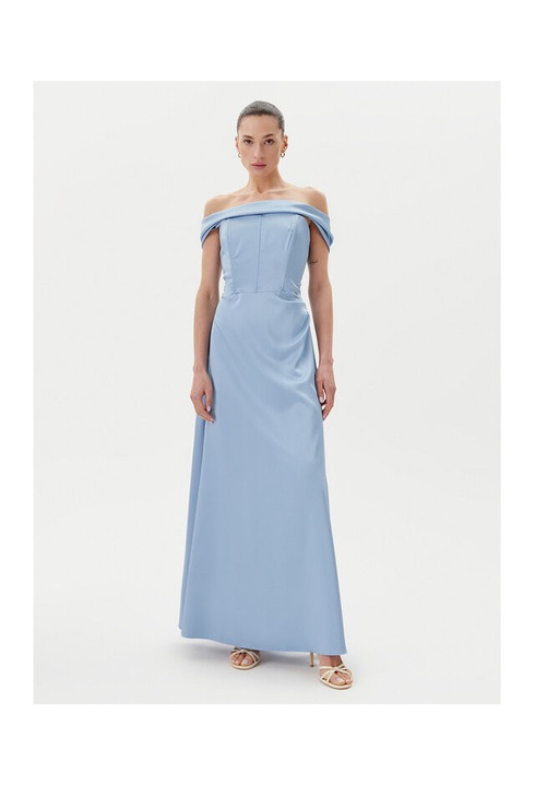 Дамска рокля Rinascimento, CFC0123802003, Полиестер, Светлосин, Светлосин