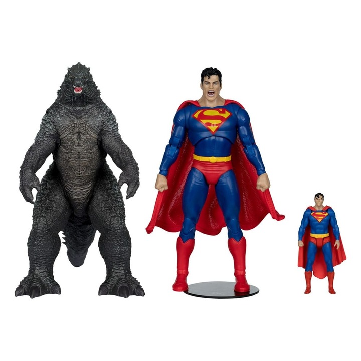 Set 2 figurine articulate Superman Vs. Godzilla DC Justice League Monsterverse DC Multiverse 30 cm
