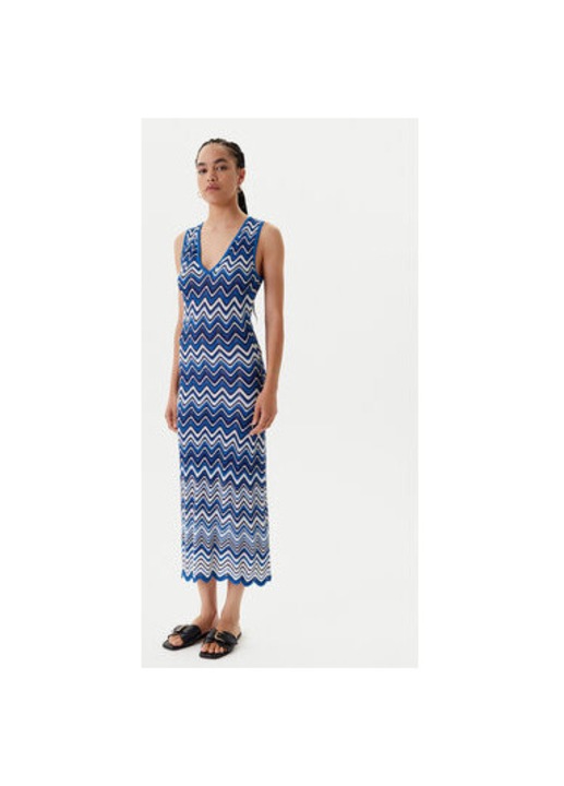 Rochie dama Morgan, 251-RMORTI, Viscoza/Poliamida, Albastru, Albastru