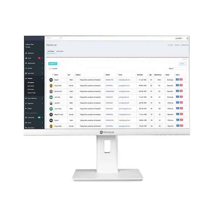 Monitor AG neovo ME-2701 27inch 68.58CM FHD Clinical Review Alb