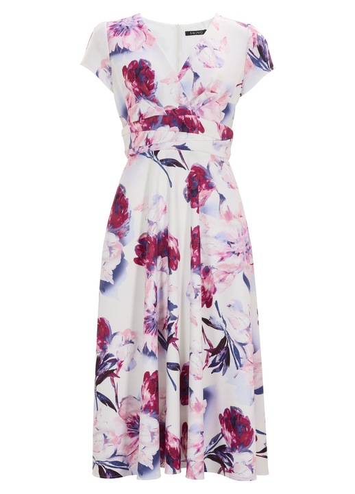 Rochie dama Swing, 5AI12700, Poliester/Elastan, Multicolor, 36