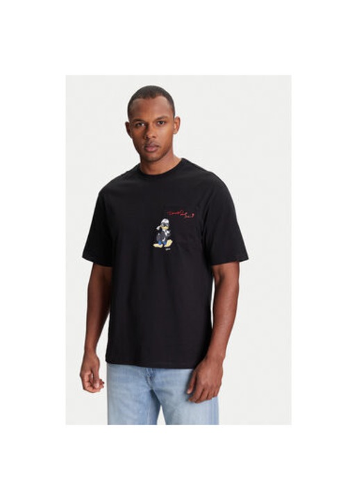 Karl Lagerfeld ferfi polo, 755097 553270, Biopamut, Fekete, Fekete