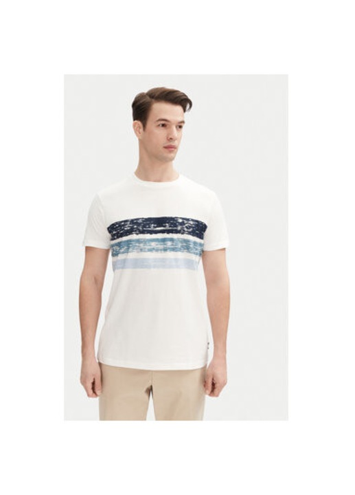 Tricou barbati Indicode, INCARON 41-051, Bumbac, Alb, Alb