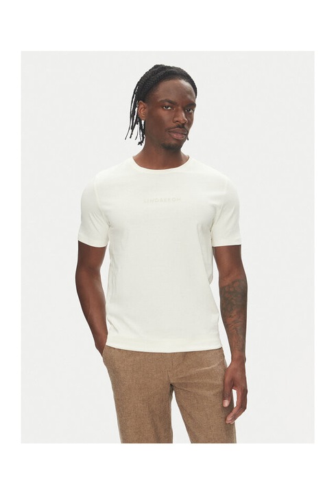 Lindbergh ferfi polo, 30-400200B, pamut, ekru, Ekrü