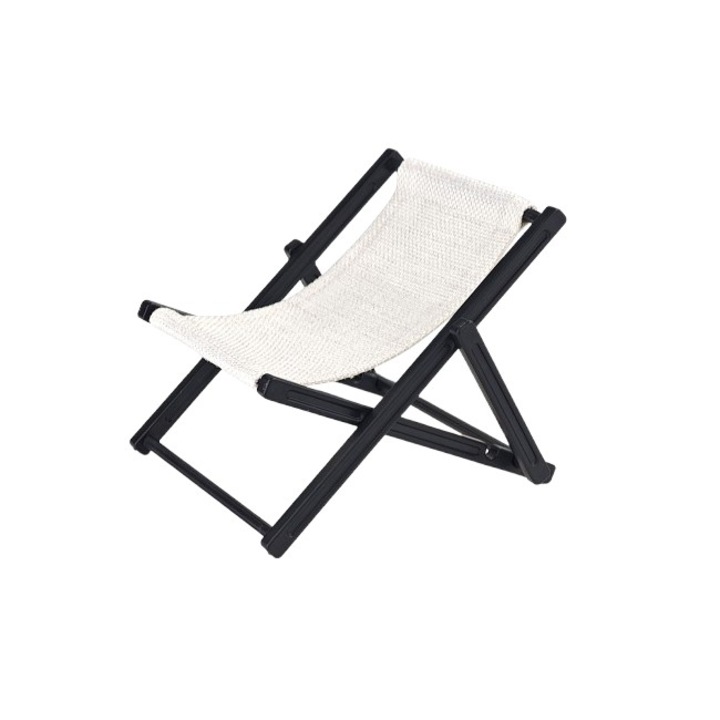 Telefon/tablet tartó, napozóágy modell, fehér/fekete