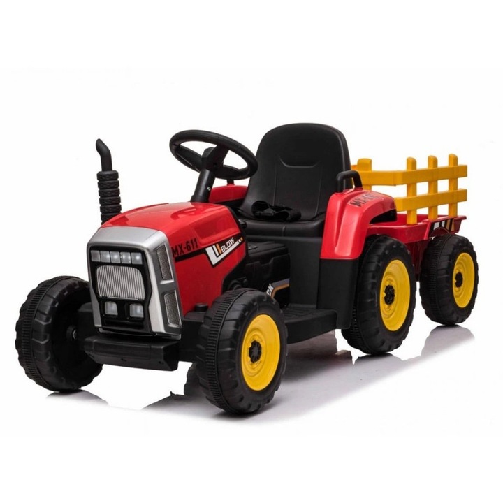 Mamido Sufla tractor electric rosu cu siding