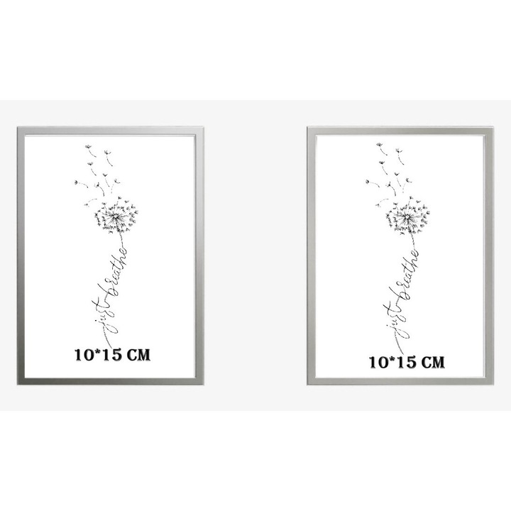 Rama foto argintie - set 2 buc, 10*15 cm