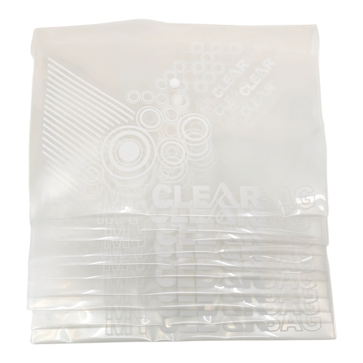 Mapa A4 cu capsa, set x 10 buc, 180 microni, Flexoffice FO-CBF05, transparente