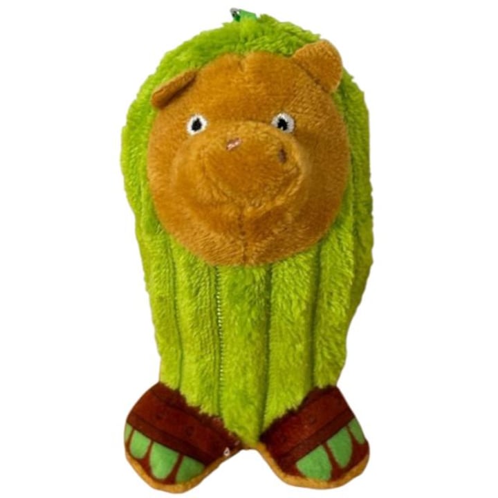Фигурка Тунг Тунг Сахур, тип ключодържател, плюшена, кафяво-зелена, 15 см