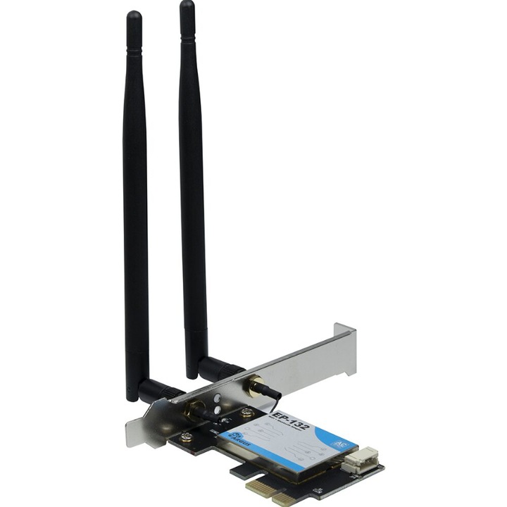 Мрежов адаптер Inter-Tech Argus EP-132, PCI-express, WiFi 5, Bluetooth 4.2, 600 Mbps