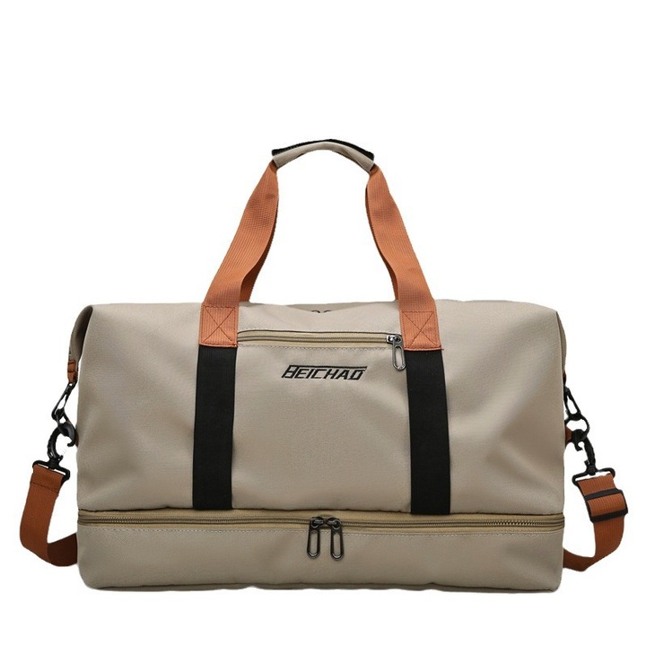 Beichao utazótáska bd8100, nagy kapacitású, 36L, vízálló, khaki, 46x28x25cm