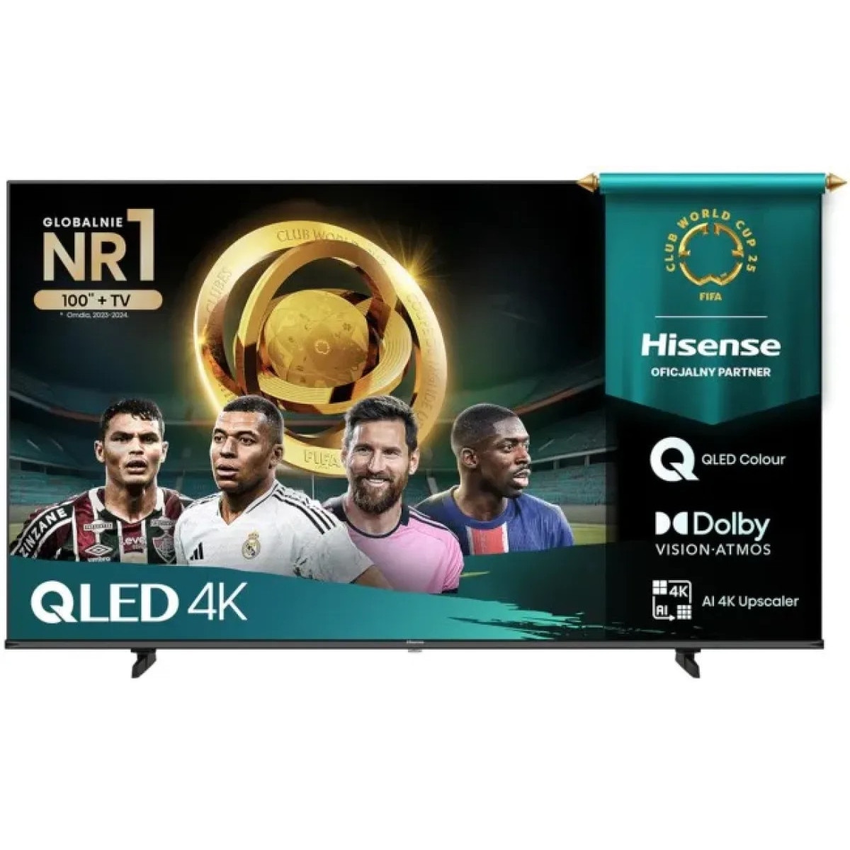 Televizor Hisense 75inch 189cm QLED 4K UHD Smart TV Negru