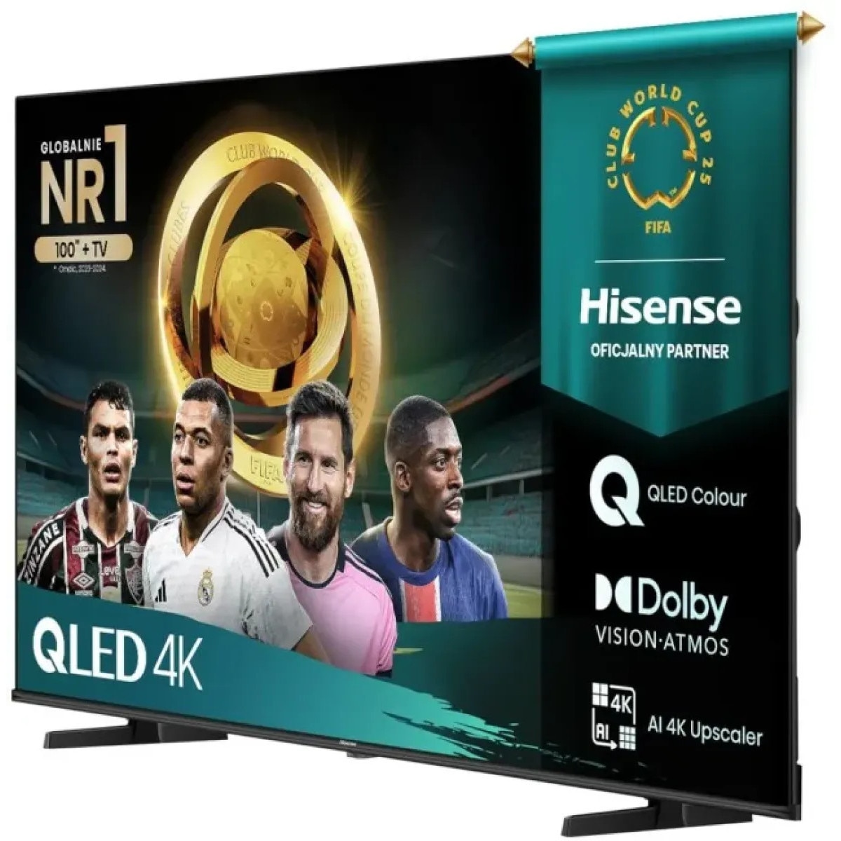 Televizor Hisense 75inch 189cm QLED 4K UHD Smart TV Negru