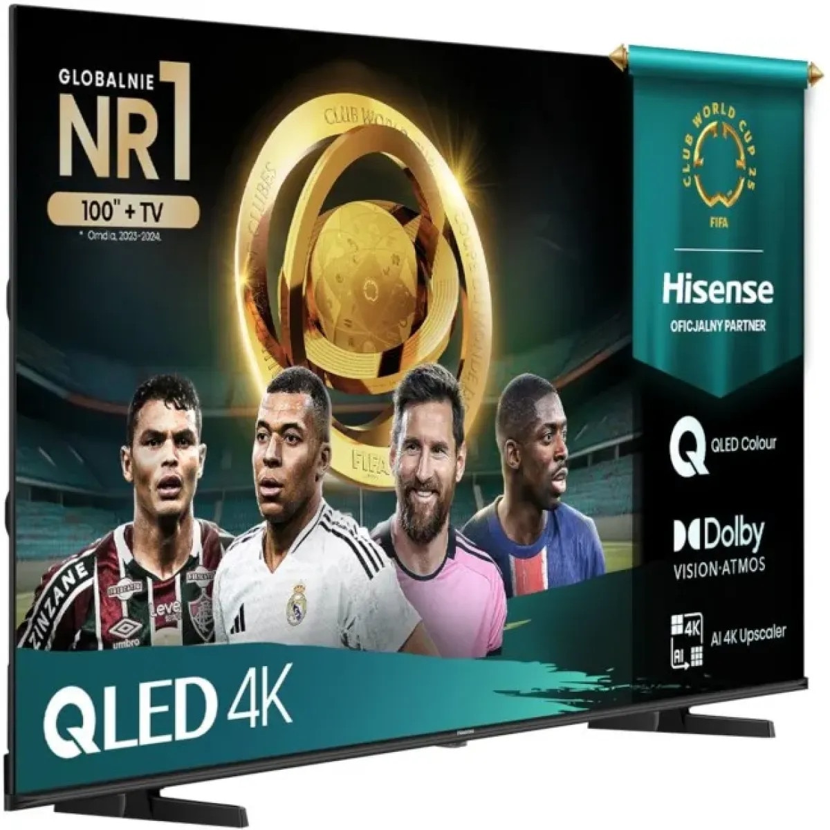 Televizor Hisense 75inch 189cm QLED 4K UHD Smart TV Negru