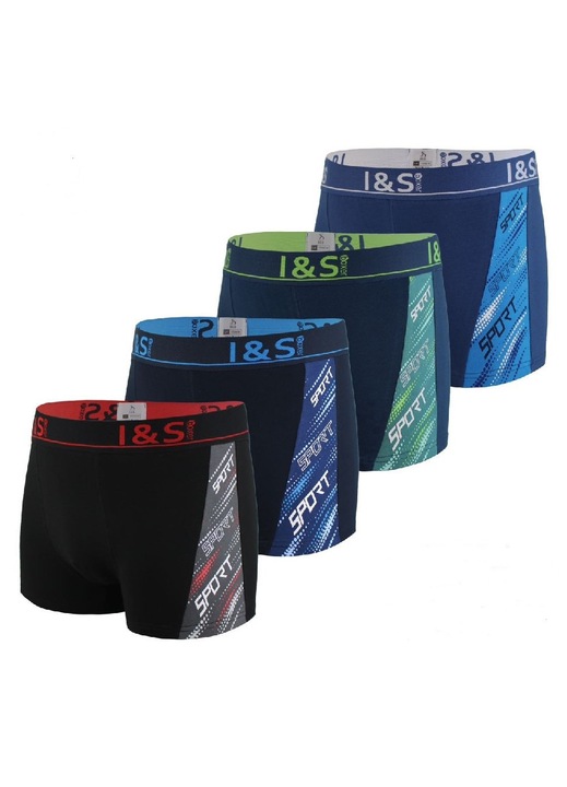 Set boxeri barbatesti 4 buc. SPORT I&S 224051 (XXXL)