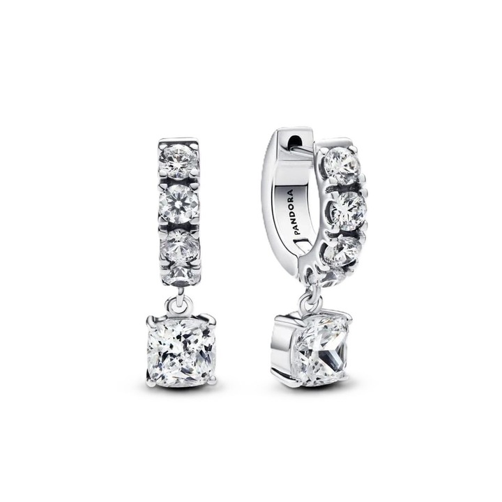 Cercei Dama Pandora 293547C01 Argintiu, Bijuterii Fine pentru Femei, Design Elegant