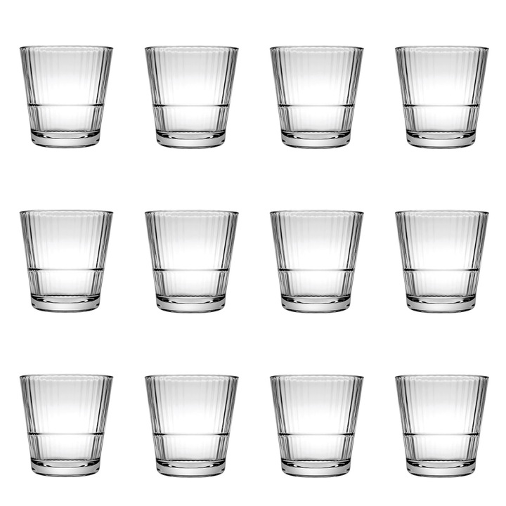 Koktélospoharak, whiskyspoharak 12 db-os szett - Grande Sunray, 390 ml