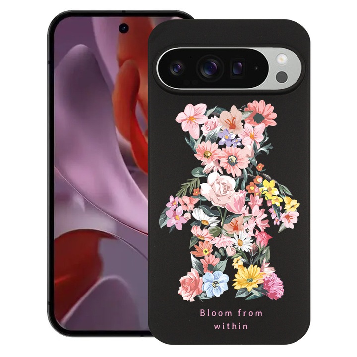BestCase® Husa Slim Silicon pentru Google Pixel 10 / Pixel 10 Pro, Teddy Bear Bloom From Within, 2030992 B 1568