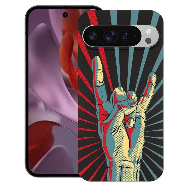BestCase® Husa pentru Google Pixel 10 Pro XL cu Design Rock Festival, TPU Mat Ultra Slim, 2052000 B 530