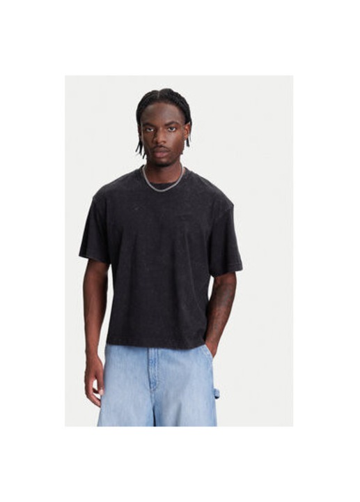 Tricou barbati Jack Jones, 12277886, Bumbac, Negru, Negru