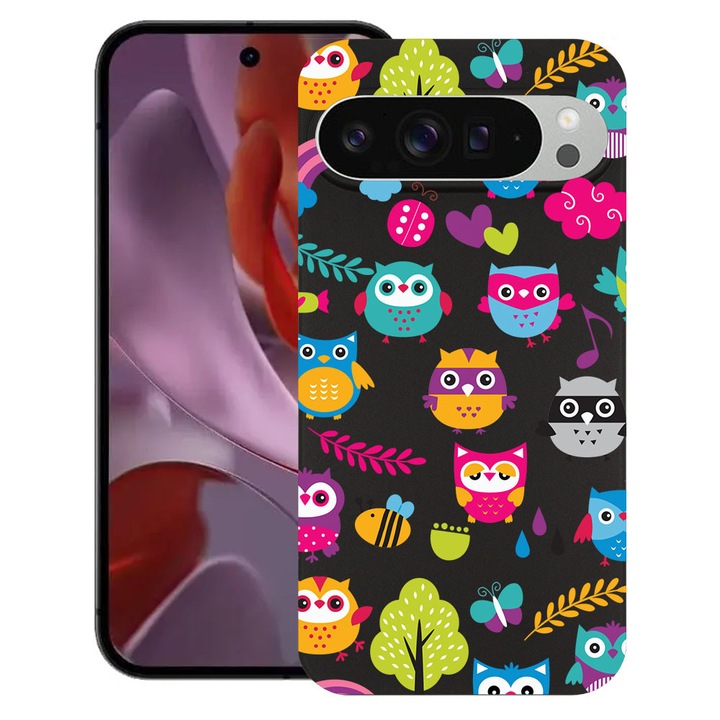 BestCase® Husa pentru Google Pixel 10 Pro XL cu Design Owl, TPU Mat Ultra Slim, 2052000 B 43