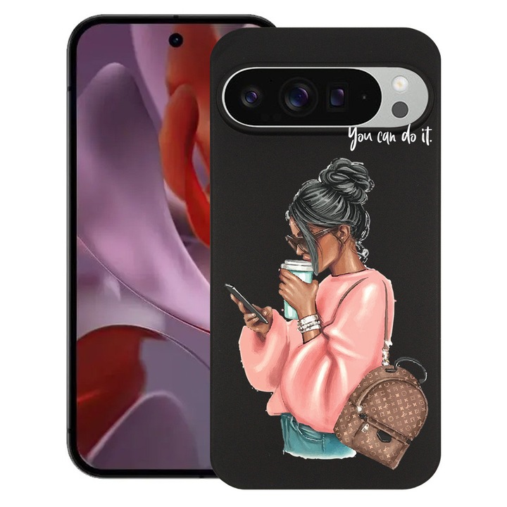 BestCase® Husa pentru Google Pixel 10 Pro XL cu Design Shopping Girl, TPU Mat Ultra Slim, 2052000 B 962
