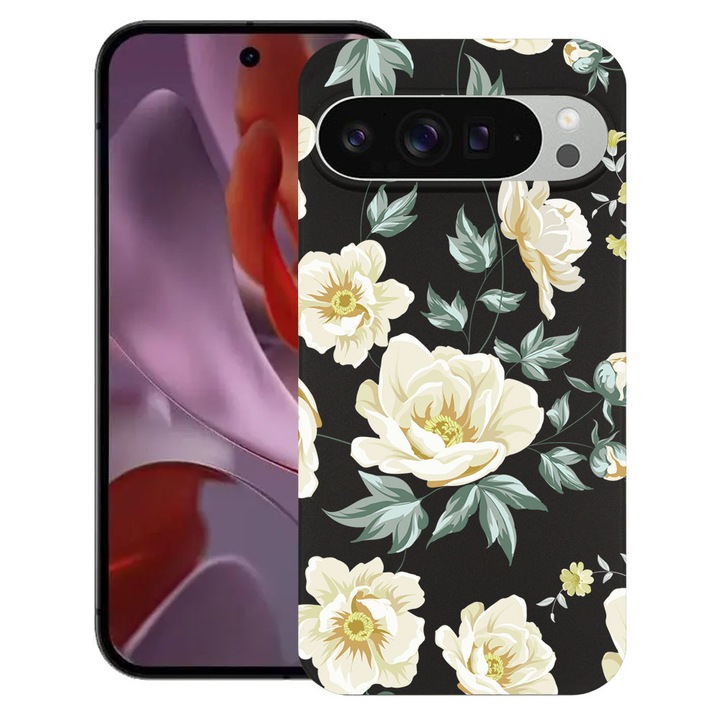 BestCase® Husa Slim Silicon pentru Google Pixel 10 / Pixel 10 Pro, Flowers, 2030992 B 126