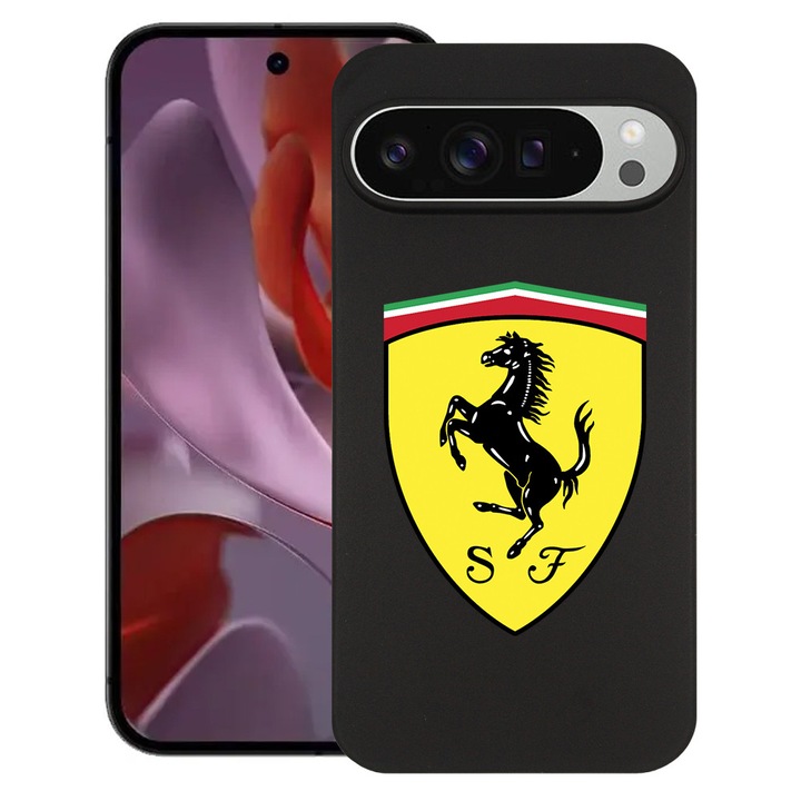 BestCase® Husa pentru Google Pixel 10 Pro XL cu Design Ferrari, TPU Mat Ultra Slim, 2052000 B 1774