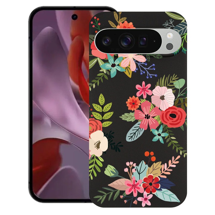 BestCase® Husa Slim Silicon pentru Google Pixel 10 / Pixel 10 Pro, Flowers, 2030992 B 630