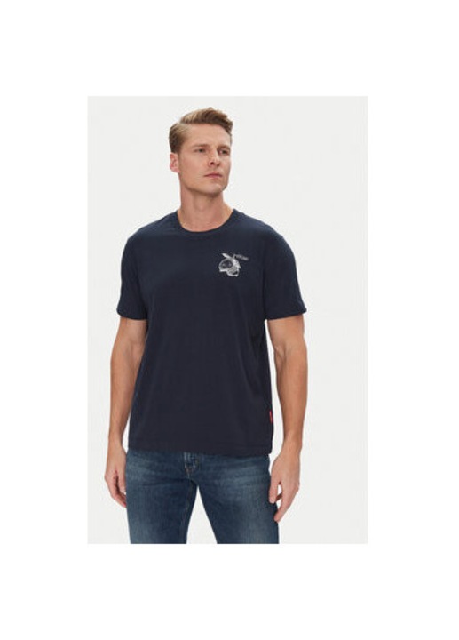Tricou barbati Joop Jeans, 10019370 30045904, Bumbac organic, Bleumarin, Bleumarin, L