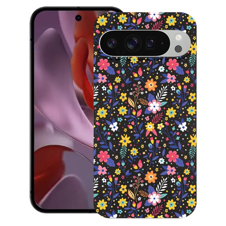 BestCase® Husa Slim Silicon pentru Google Pixel 10 / Pixel 10 Pro, Flower Pattern, 2030992 B 955