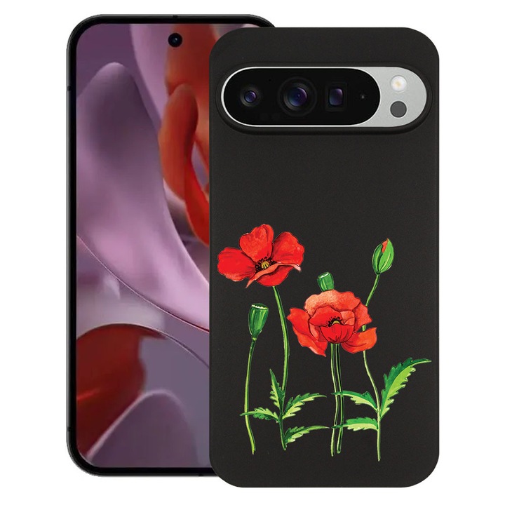 BestCase® Husa Slim Silicon pentru Google Pixel 10 / Pixel 10 Pro, Red Poppy, 2030992 B 643